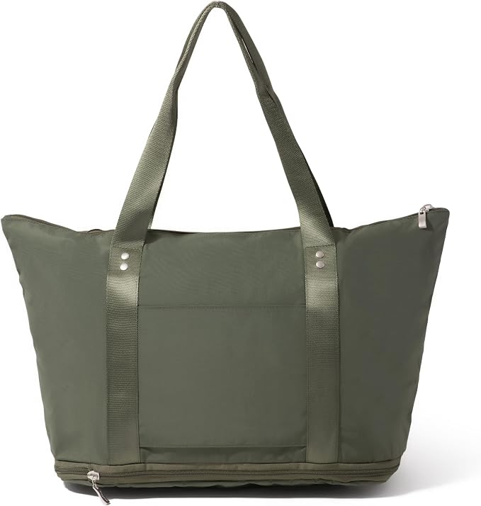 Baggallini Carryall Expandable Lightweight Travel Tote 22" Packable Folding Compact Nylon Washable Weekender w/Luggage Sleeve - Image 10