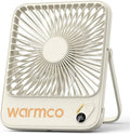 Warmco D3 Portable Travel Fan 10000mAh, Ultra-Slim, 24H Runtime | Quiet 7-Inch Rechargeable Desk Fan, Digital Display For Sleeping, Office, Bedroom & Cruise by Warmwinterscoolsummers