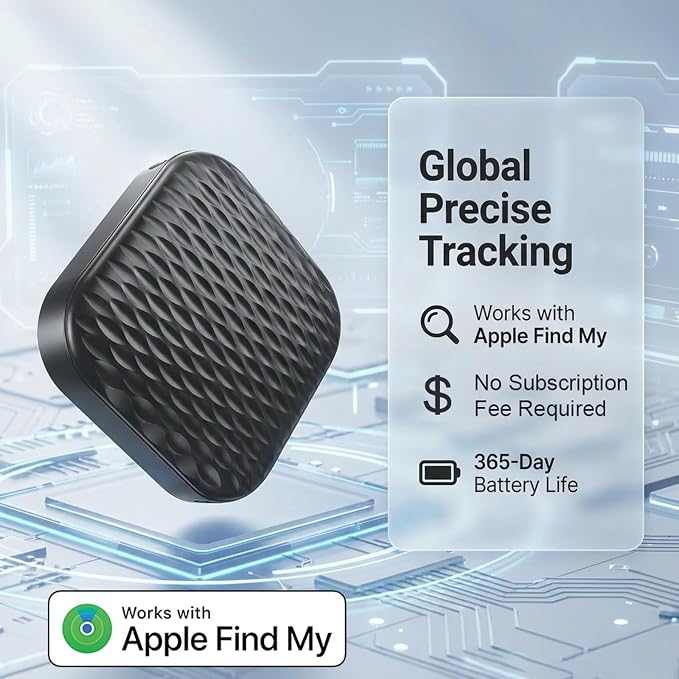 Mini GPS Tracker for Vehicles No Subscription, iOS Only, 2 Pack | Hidden Tracking Device, Car Tracker Work with Apple Find My, Vehicle Tracker with Audio for Kids, Dogs, Key, Luggage - Image 2