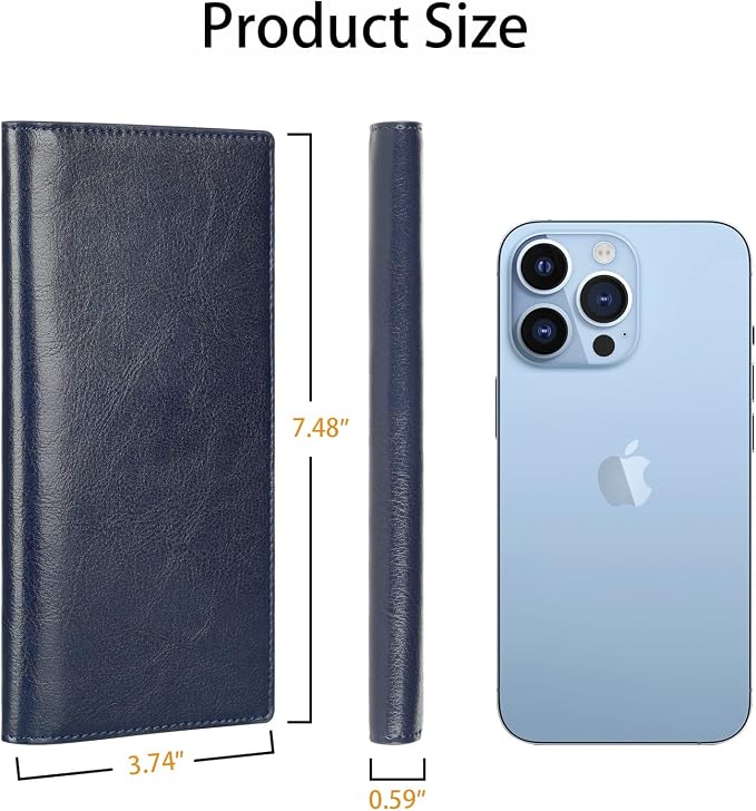 Ultra Slim Thin Leather Women Wallet RFID Blocking Credit Card Holder Bifold Long Ladies Billfold - Image 4