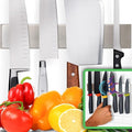 Premium 10 Inch Stainless Steel Magnetic Knife Holder For Wall - Professional Magnetic Knife Strip - Space-Saving Knife Rack/Knife Bar With Powerful Magnetic Pull Force (Upgraded Version) by HMmagnets