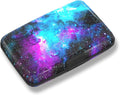 ToLuLu Credit Card Holder Slim Mini RFID Small Aluminum Card Wallet Galaxy | Blocking Metal Business Card Case, RFID Blocking Front Pocket Wallet Hard Case CC Holder for Men Women, Nebula by ToLuLu