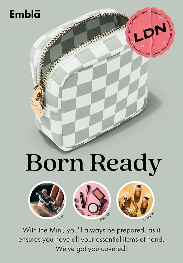 Makeup Bag for Women, Travel Cosmetic Organizer, Waterproof Toiletry Pouch | Small Nylon Cosmetic Bag with Zipper, Water-Resistant Beauty Pouch for Purse, Travel Essentials, Make up Case - Image 4