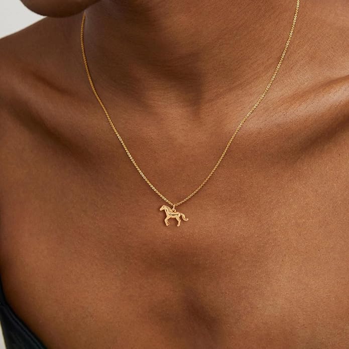 Gold Necklace for Women, Dainty Charm Pendant Necklace Jewelry Gift | 14K Gold Plated, Cute, Delicate, Adults, Non Tarnish, Hypoallergenic, Accessories - Image 2