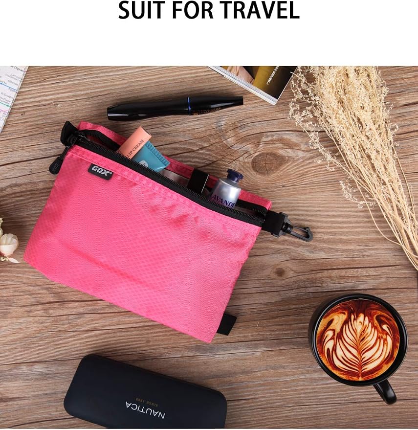 GOX Small Toiletry Bag for Men Bulk Cosmetic Bag Dopp Kit Carry On Zipper Pouch Organization Nylon Small Packing Sack Water Repellent - Image 7