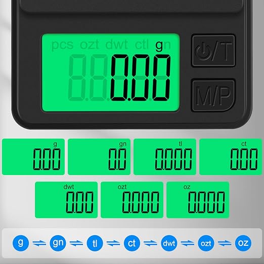 Digital Pocket Scale 1000g x 0.01g, Diyife Portable Precision Gram Scale | Jewelry Scale with Protective Cover, Auto-Off, Backlit LCD, 7 Units Tare, for Food, Kitchen, Coffee, Battery Included - Image 4