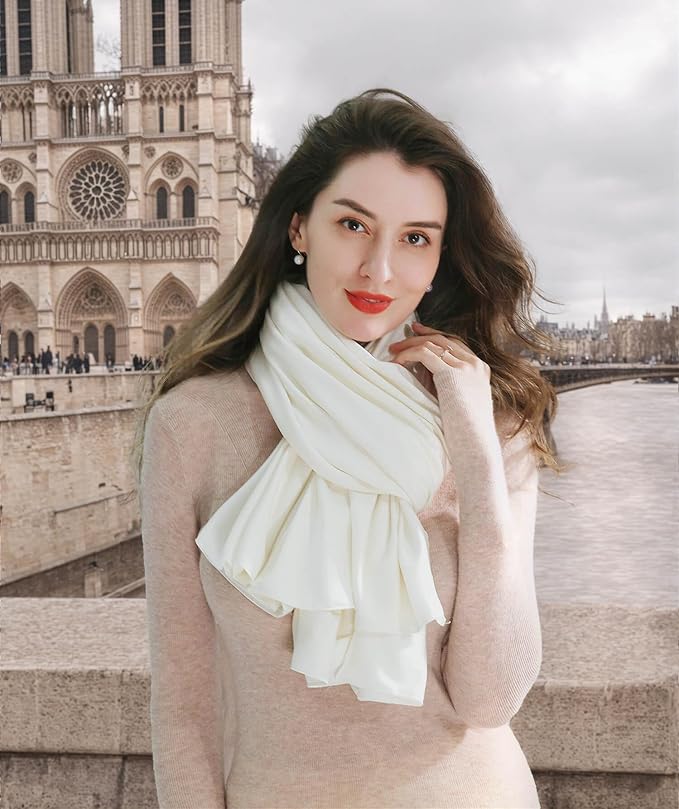 VENVSBEE Shawl Wraps for Women, Travel Scarf Soft Blanket Wrap Pashmina Travel Accessory for Airplane - Image 5