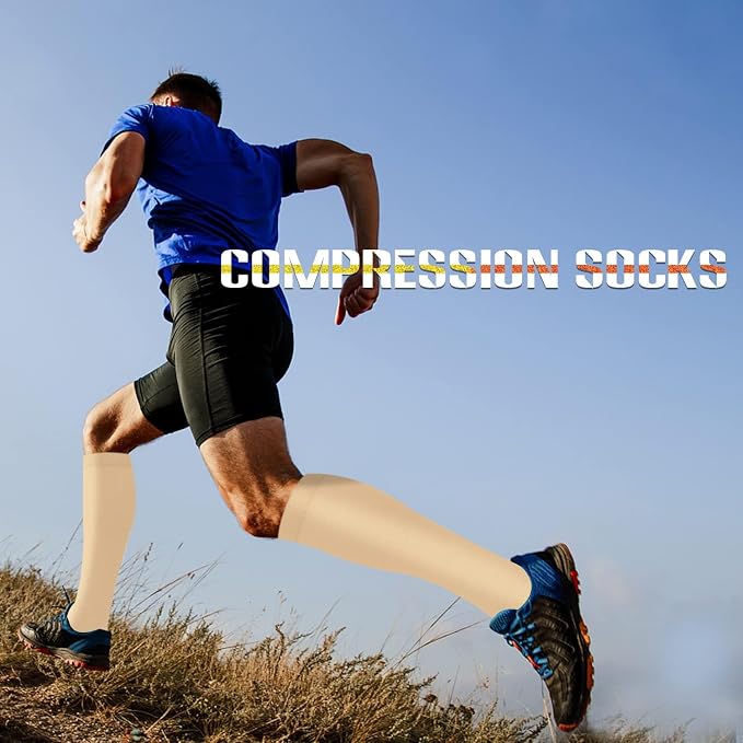 Sooverki Compression Socks for Women and Men Circulation (3/4 Pairs) is Best Support for Running Athletic Cycling Hiking - Image 5