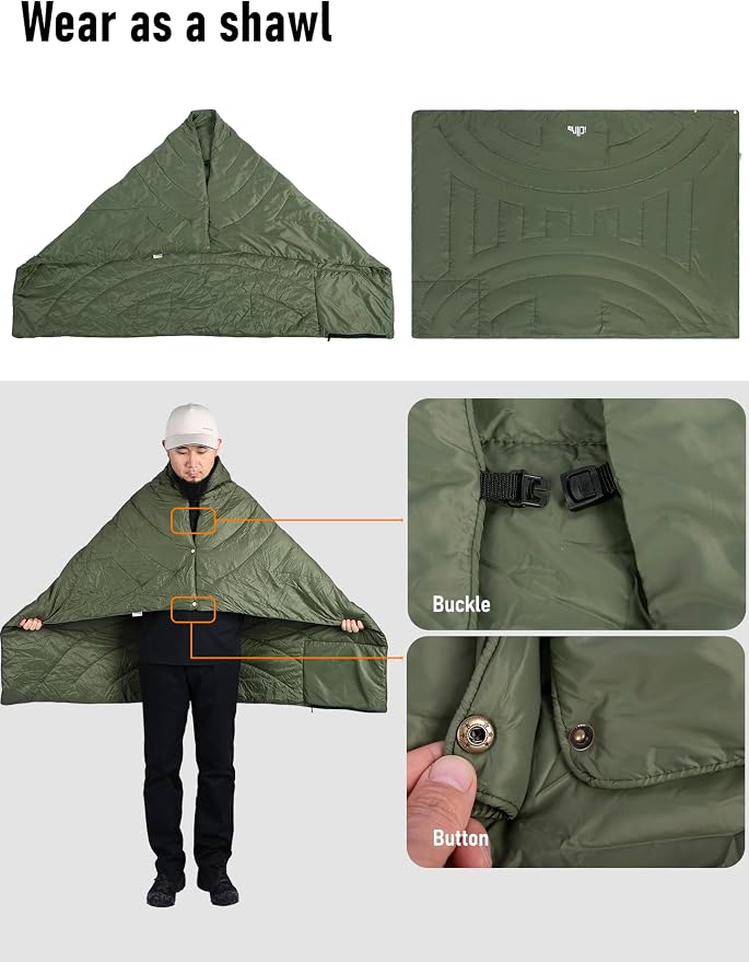 3M Thinsulate Insulation Warm Camping Blanket Ultralight Compact - Image 4