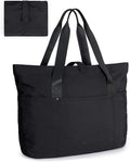 BAGSMART Tote Bag for Women, Foldable Tote Bag With Zipper Travel Shoulder Bag Handbag for Work by BAGSMART