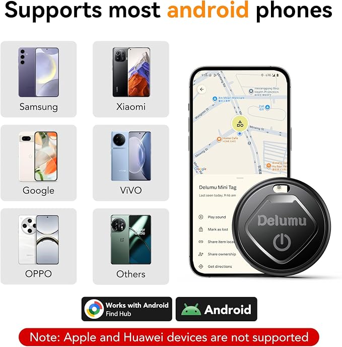 Tracker Android, 2026 New Smart Tags-4 Pack Android Tracker for Google'S Find Hub App, Bluetooth Tracker Keys Finder and Item Locator & GPS Trackers for Keys,Luggages,Wallet, IP67 - Image 2