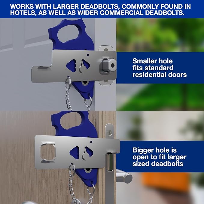 BRINKS – Portable Security Door Locks for Home, Dorm Room, Apartment, Hotel Safety, Short-Term Rentals, Security Door Latch - Privacy Latch, Easy Install (1 Pack) - Image 3