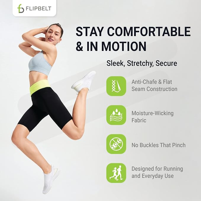 FlipBelt Classic Running Belt, Phone Holder for Running, Money Belt Pouch - Image 4