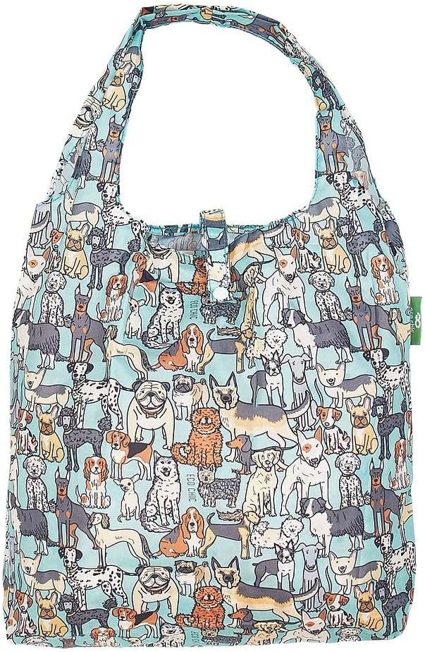 ECO CHIC Foldable Reusable Grocery Bags - Lightweight, Recycled & Reusable Shopping Bag - Waterproof Packable Tote by ECOCHIC