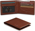 RUNBOX Wallet for Men Slim Leather Bifold RFID Blocking Minimalist Front Pocket Design with Gift Box | Minimalist Front Pocket Design, Holds 8 Cards, RFID Protection, Gifts for Men on Birthdays, Father’s Day, and Christmas by RUNBOX