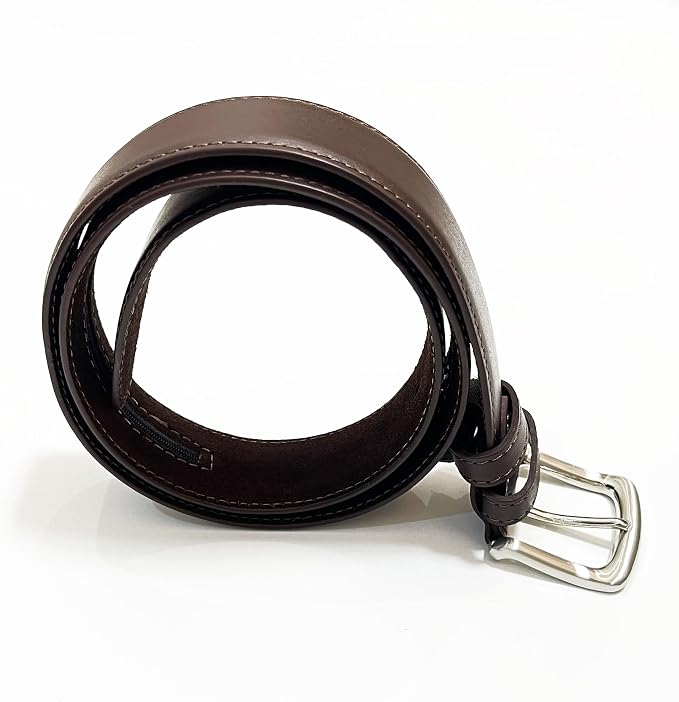Diversion Safe Hidden Money Pocket Travel Leather Belt with Zipper to Store and Hide Your Valuable, Brown - Image 2