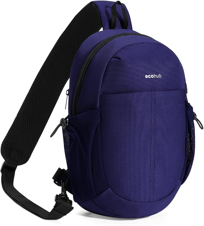 ECOHUB Anti-Theft Crossbody Bag Men Women RFID Blocking Lightweight Sling Backpack Water Resistant for Travel Hiking Outdoor by ECOHUB