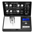 Digital Pocket Gram Scale 200g x 0.01g High Precision with 100g Calibration | Mini Scale Weighs Kitchen Small Food, Jewelry, Ounces, Grains, LCD Display, Tare Function With 100g Calibration Weight by Weigh+Gram