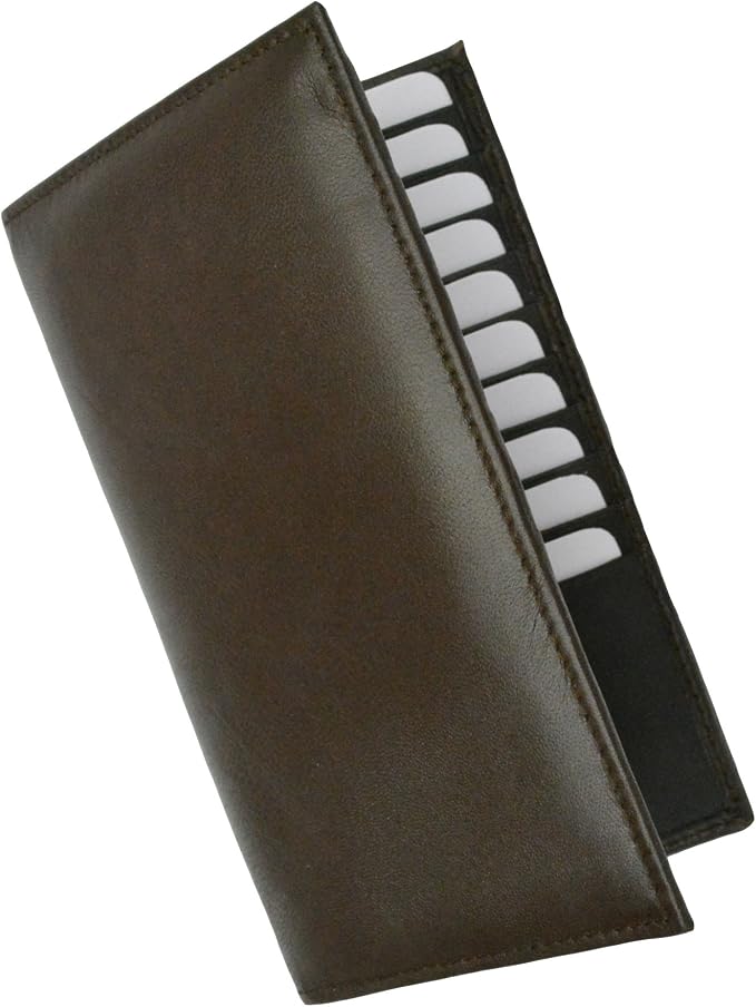 Marshal Bifold Leather RFID Blocking Wallet Credit Card ID Holder (Brown) - Image 6