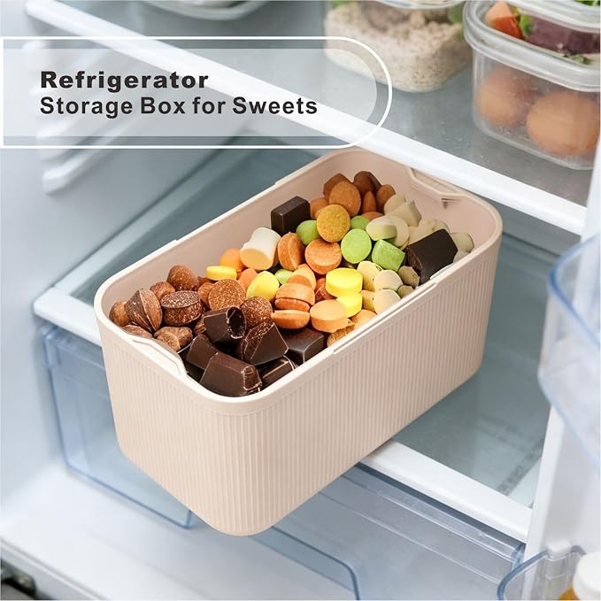 Lockable Storage Box,Medicine Lock Box Travel Case,Refrigerator Bin Container for Food,Medicines,Snacks,Locking Mobile Cell Phone Device Jail,Lockbox for Office,Home,School,Father Gift (Cream Plus) - Image 5
