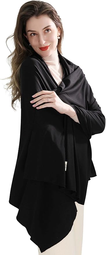 VENVSBEE Shawl Wraps for Women, Travel Scarf Soft Blanket Wrap Pashmina Travel Accessory for Airplane by VENVSBEE