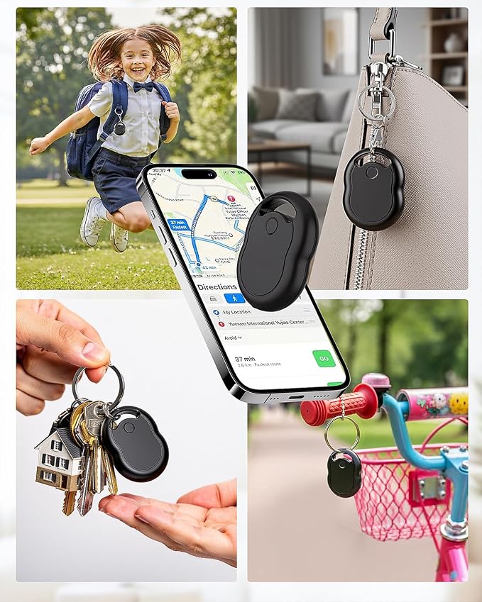 Air Tracker Tag, Bluetooth Tracker & Key Finder for Luggage, Wallet, Backpack, Works with Apple Find My (iOS Only) 1 Pack Item Smart Locator - Image 5
