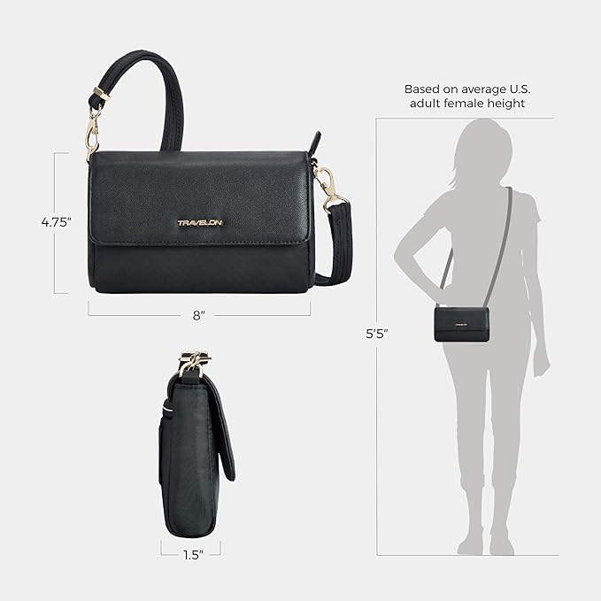 Travelon Anti-Theft Addison Convertible Crossbody/Belt Bag - Image 5
