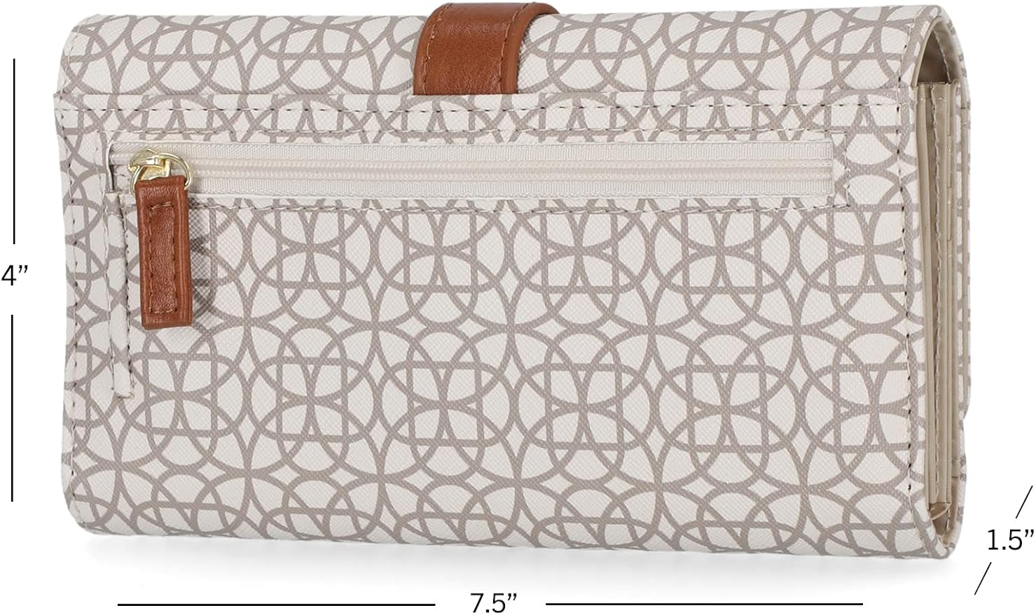 Mundi File Master Womens RFID Blocking Wallet Clutch Organizer With Change Pocket - Image 3