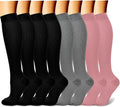 CHARMKING Compression Socks for Women & Men Circulation (8 Pairs) 15-20 mmHg Best Calf Socks Support for Athletic Cycling by CHARMKING
