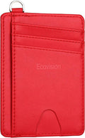 Slim Minimalist Front Pocket Wallet, RFID Blocking Credit Card Holder Wallet with Detachable D-Shackle for Men Women by Ecovision