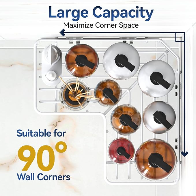 Corner Shower Caddy Adhesive, 100% Rustproof Shower Organizer with Soap and Troothbrush Holder, No Drill Shower Shelf for Inside Shower, Wall-Mounted Shower Storage for Homes (5 Pack, White) - Image 3