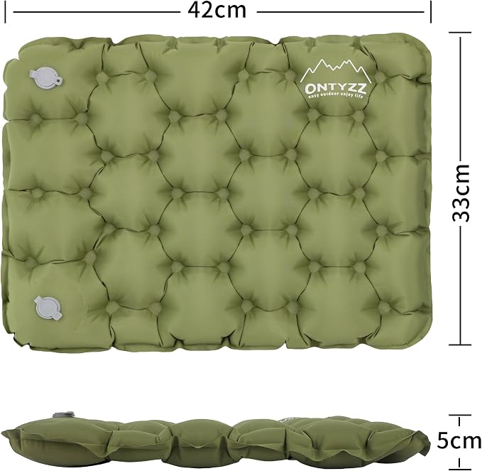 Inflatable Seat Cushion Lightweight Airplane Seat Cushion | Stadium Seat Travel Cushion for Climbing Hiking Office Airplane - Image 2