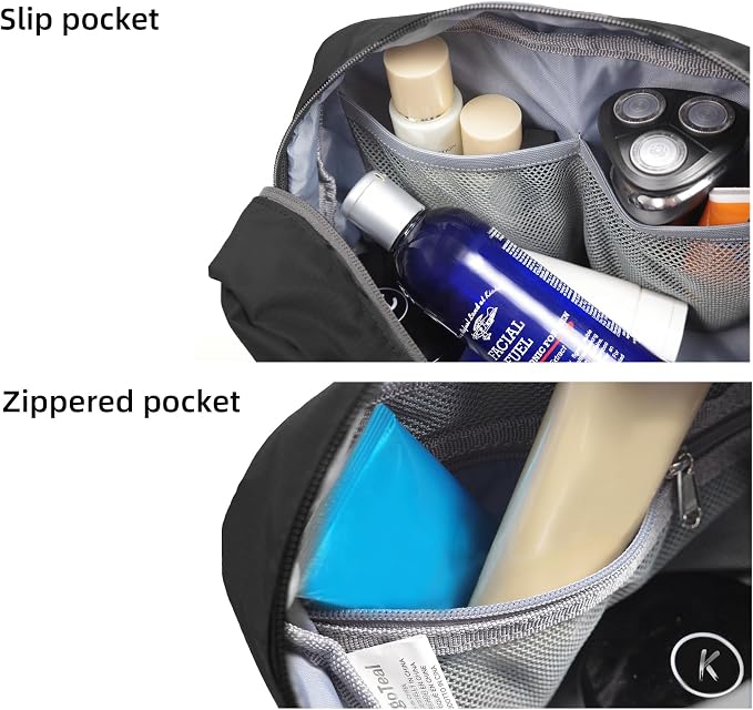 Travel Toiletry Bag 8L, Large Packing Cube with Waterproof TPU Wet/Dry Compartment - Image 5