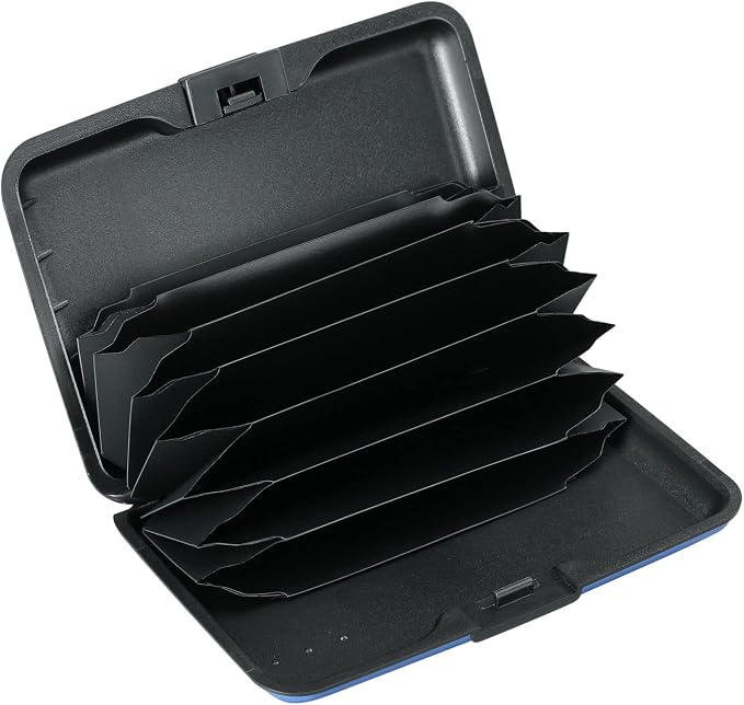 RFID Blocking Credit Card Protector Case Holder Wallet for Men Women | RFID Blocking Credit Card Protector Aluminum ID Case Hard Shell Business Card Holders Metal Wallet for Men or Women - Image 2