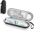 Toothbrush Travel Case for Oral B/Oral-B Pro 1000 1500 5000 7000 & Philips Sonicare 4100 1100 5300 5100 6100/iO Electric Toothbrush, Hard Protective Storage Bag (Black) by TYSORETY