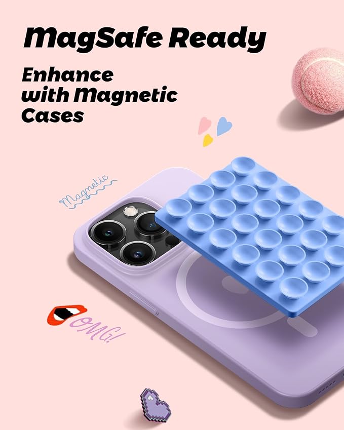 amBand Airplane Travel Essential Accessories Phone Holder for Women Men, Magnetic Suction Cup Phone Mount for Flying Plane Seat Back Screen, Long Flight Must Have Hands-Free for Selfie/Video, Sky Blue - Image 3