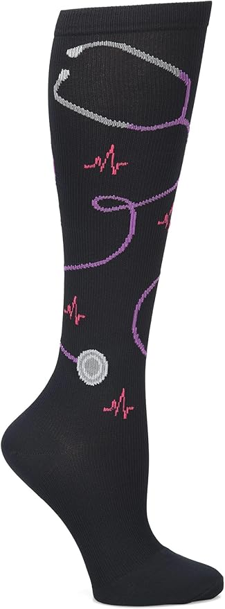 Nurse Mates Women's Calf Socks | 12-14 mmHg Compression | Superior Support & Comfort | 1 Pair by Nurse+Mates