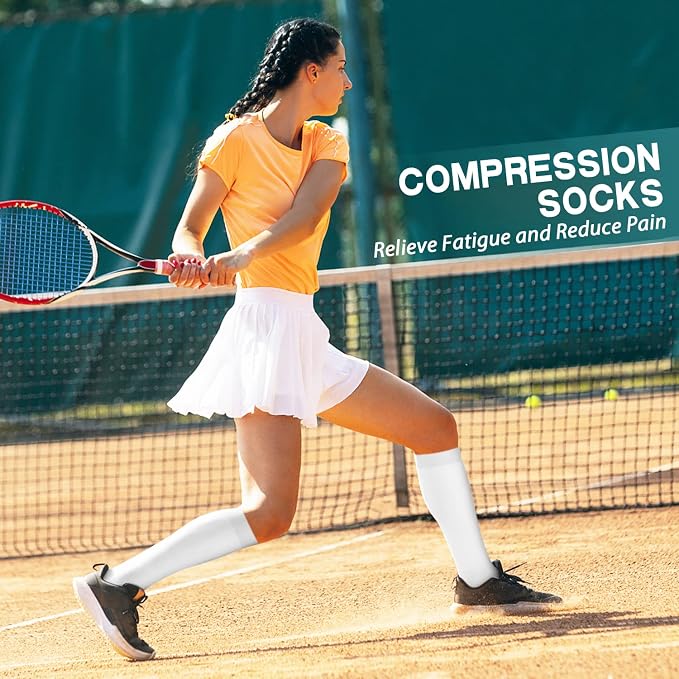 SunFeeling Compression Socks for Women & Men Circulation (3 Pairs) - Best Support for Athletic Running Nurses Recovery Travel - Image 3