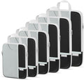 Percover Compression Packing Cubes for Travel, 6-Piece Structured Compression Organizer Set for Organized Packing & Carry-On Luggage, Black by Unknown