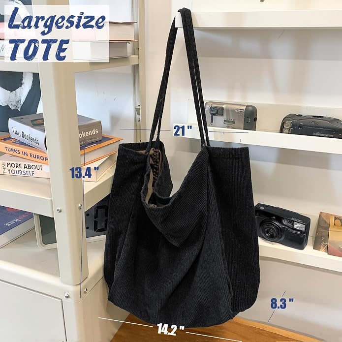 Canvas Tote Bag for Women Large Hobo Shoulder Bag for Work Travel Casual Message Bag Tote Purse handbags - Image 4