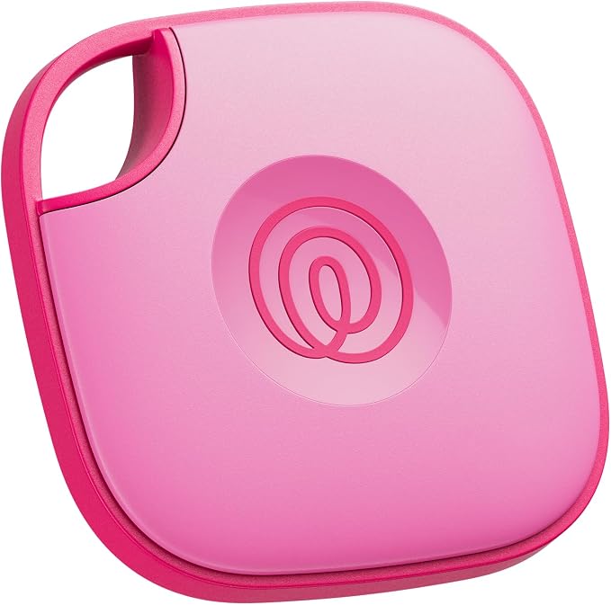 Life360 Tile - Bluetooth Tracker, Keys Finder and Item Locator for Keys, Bags and More. Phone Finder. Both iOS and Android Compatible. 1-Pack (Pink Punch) by Life360