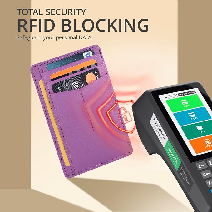 Oak Leathers RFID Protected Leather Wallet - Slim Card Holder Unisex - Image 5