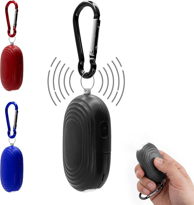 FURY Personal Safety Alarm for Women, 120DB, Black | Dual LED flashlight and keychain attachment deliver a loud deterrent alert on the go by FURYUSA