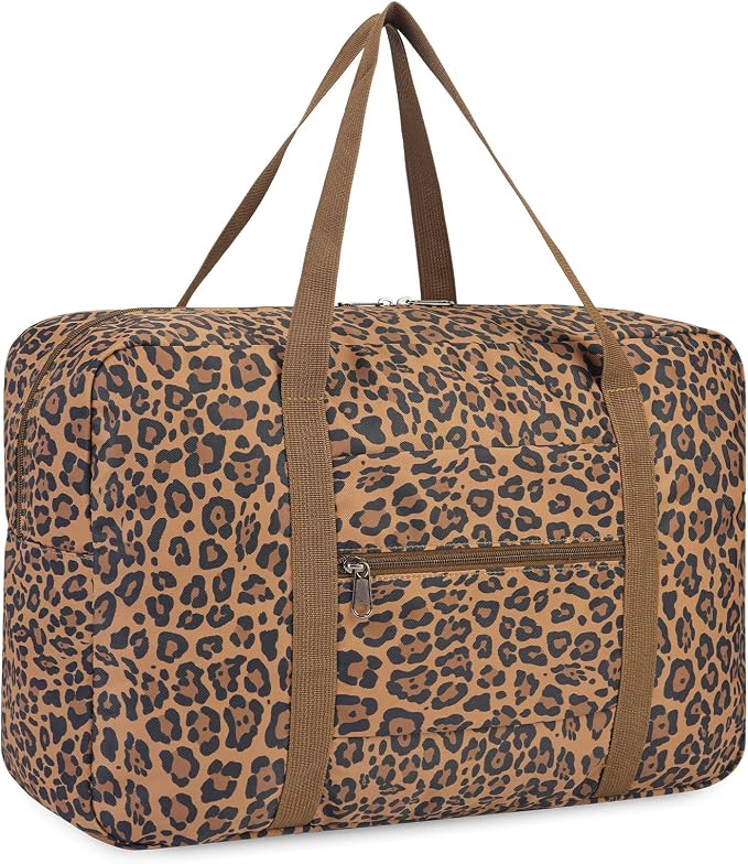WANDF Personal Item Travel Bag, Carry On Duffle Bag Women | 18x14x8 inches, Airline Underseat Aprroved, Weekend Overnight Trips, Lightweight Packable by WANDF