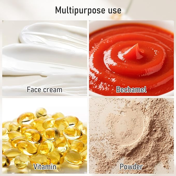 Travel Containers for Cosmetics Toiletries 0.88 Oz 4 Pack Small Silicone Refillable Mini Jars with Lid Handcream Eyes Cream Hair Gel Wax Pills Moisturizer Earrings Container Rose - Image 7