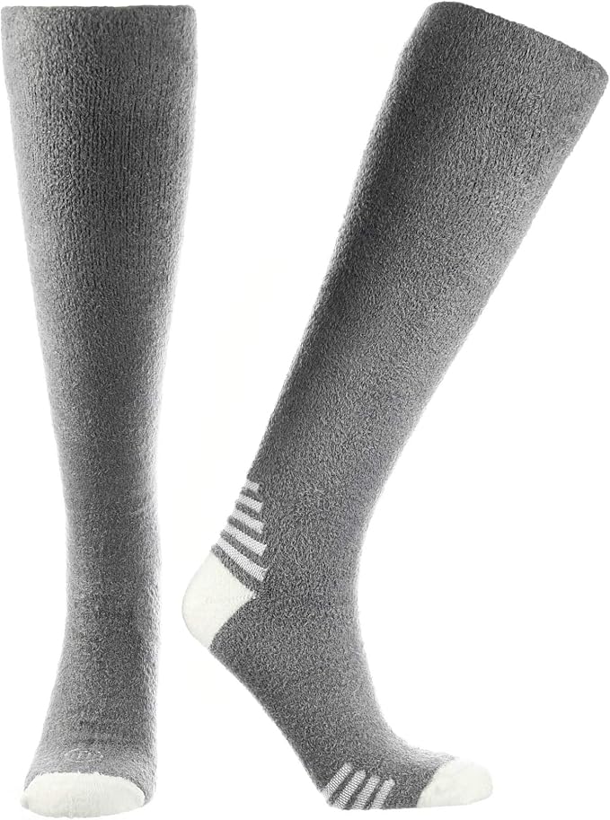 Doctor's Choice Unisex Sleeping Compression Socks 8-15 mmHg 95% Nylon | Aids Circulation and Reduces Swelling, Seamless Toe, Non-Binding Top, Soft Fuzzy Fabric by DoctorsChoice