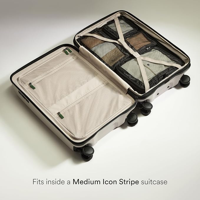 ANTLER - Compression Packing Cubes for Travel, Luggage Organiser for Suitcases or Bags, Travel Accessories, Set of 4, Black - Image 5