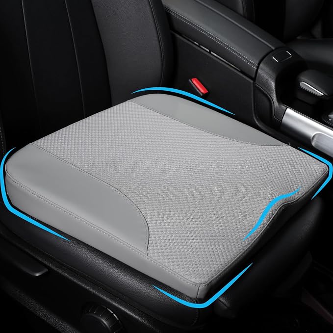 Allaboutsla Car Seat Cushion, Car Seat Cushions for Long Driving | Comfortable Memory Foam Driver Seat Cushion, Automotive Seat Cushions, Butt Pillow for Car,Truck, Office Chair, Gray by Allaboutsla