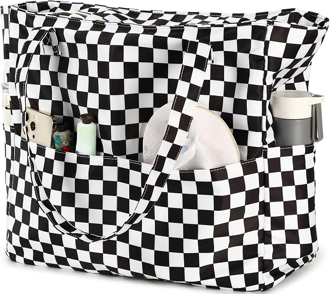 LEDAOU Large Beach Bag for Women, Waterproof Sandproof Tote Bag with Zipper | 36L Pool and Swim bag with Zipper, Wet/Dry pocket and 7 Pockets for Beach Days, Cruises, Vacations and Family travel - Image 7