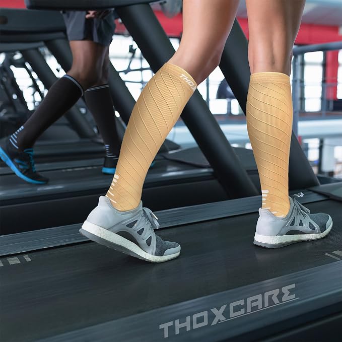 Compression Socks for Women Men 20-30 mmHg, Knee High Support Circulation Sock for Travel Sport Medical (1or 2Pair) - Image 3